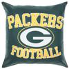 FOCO NFL 2 Pack Throw Pillow Cover 18 x 18, Green Bay Packers view 2