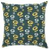 FOCO NFL 2 Pack Throw Pillow Cover 18 x 18, Green Bay Packers view 3