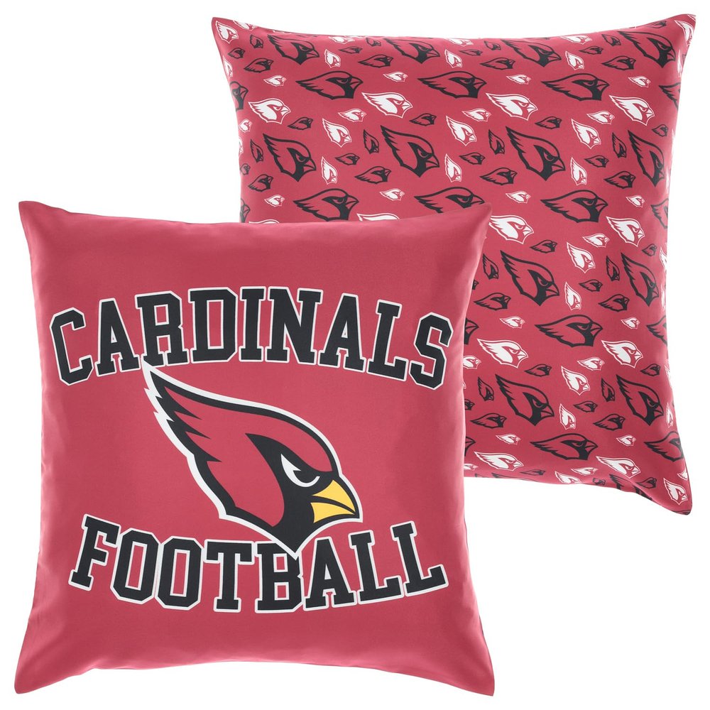 FOCO NFL 2 Pack Throw Pillow Cover 18 x 18, Arizona Cardinals