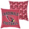 FOCO NFL 2 Pack Throw Pillow Cover 18 x 18, Arizona Cardinals view 1