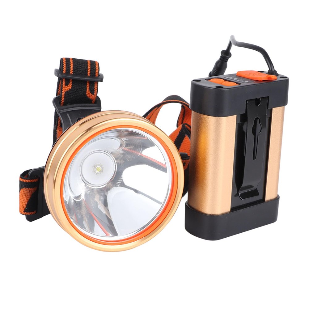 Walfront Headlamp 1800mAh Rechargeable Hat Light Super Bright LED Headlight for Outdoor Work Camping Hiking Fishing