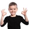 Brix Boys' Long Sleeve Tees - Tagless Crewneck Cotton Soft 4-pk Shirts. 2-20 (as1, Age, 1_Year, 2_Years, White, Navy, Black, Grey) view 2