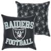 FOCO NFL 2 Pack Throw Pillow Cover 18 x 18, Las Vegas Raiders view 1