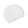 Kisangel Elastic Swim Cap for Men Women Rubber Swimming Accessory Comfortable and Sturdy Swimming Hat in White view 1