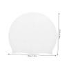 Kisangel Elastic Swim Cap for Men Women Rubber Swimming Accessory Comfortable and Sturdy Swimming Hat in White view 2