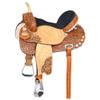 HILASON Western Horse Saddle American Leather Treeless Trail Barrel Tan | for Horses view 1
