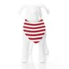 KICKEE Dog Bandana in Fun Holiday Prints, Stripes or Plaids, Several Sizes for Small or Large Doggies, Great for Puppies or Teaching Old Dogs New Tricks (Classic Candy Cane Stripe - S) view 1