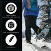 Lightweight Aluminum Frame Snowshoes with Dual Ratchet Bindings, Nylon Heel Strap, HDPE Decking, Includes Heavy Duty Carry Bag, Available in Adult and Kids Sizes, 19", Blue, Snowshoe Kit view 2