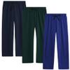 Sweet Hearts Girls Sweatpants - 3 Pack Soft Fleece Open Bottom Athletic Performance Jogger Girls Pants: Made in USA (5-18), Size 5-6, Royal/Denim/Hunter view 1