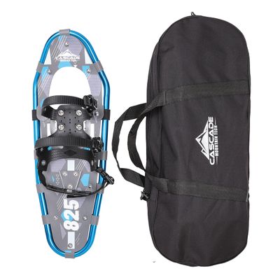 Lightweight Aluminum Frame Snowshoes with Dual Ratchet Bindings, Nylon Heel Strap, HDPE Decking, Includes Heavy Duty Carry Bag, Available in Adult and Kids Sizes, 30", Blue, Snowshoe Only