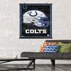 Trends International NFL Indianapolis Colts - Neon Helmet 23 Wall Poster, 34L x 22.4W, Poster & Clip Bundle view 2