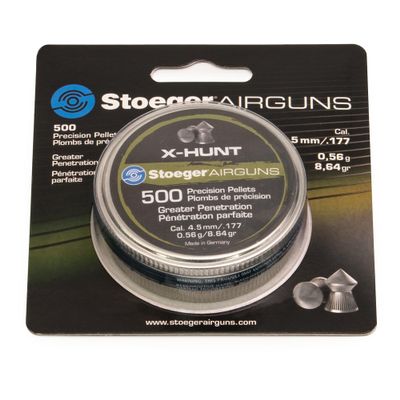 Stoeger X-Hunt .177 Caliber Airgun Pellets, Medium Weight, 500 Count