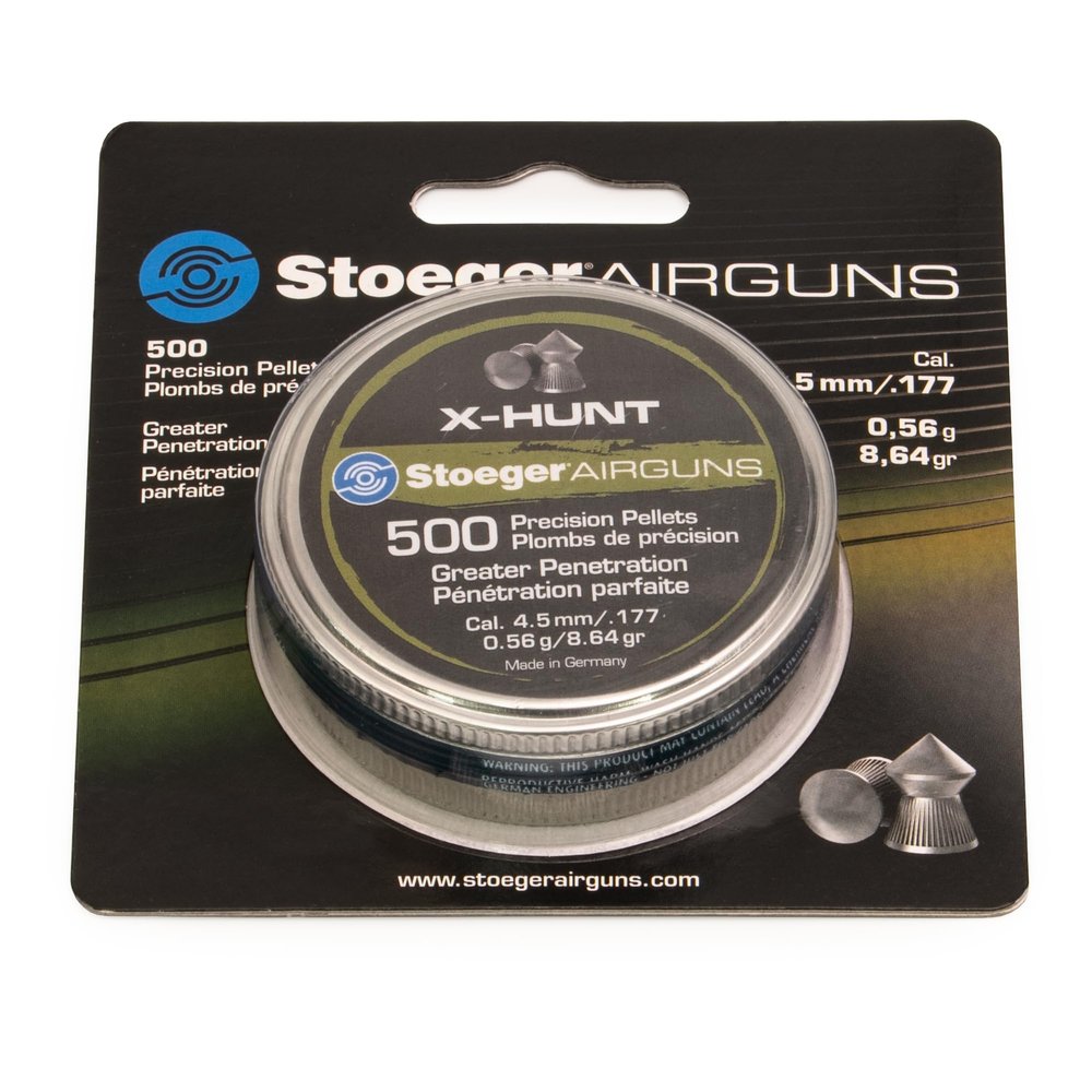 Stoeger X-Hunt .177 Caliber Airgun Pellets, Medium Weight, 500 Count