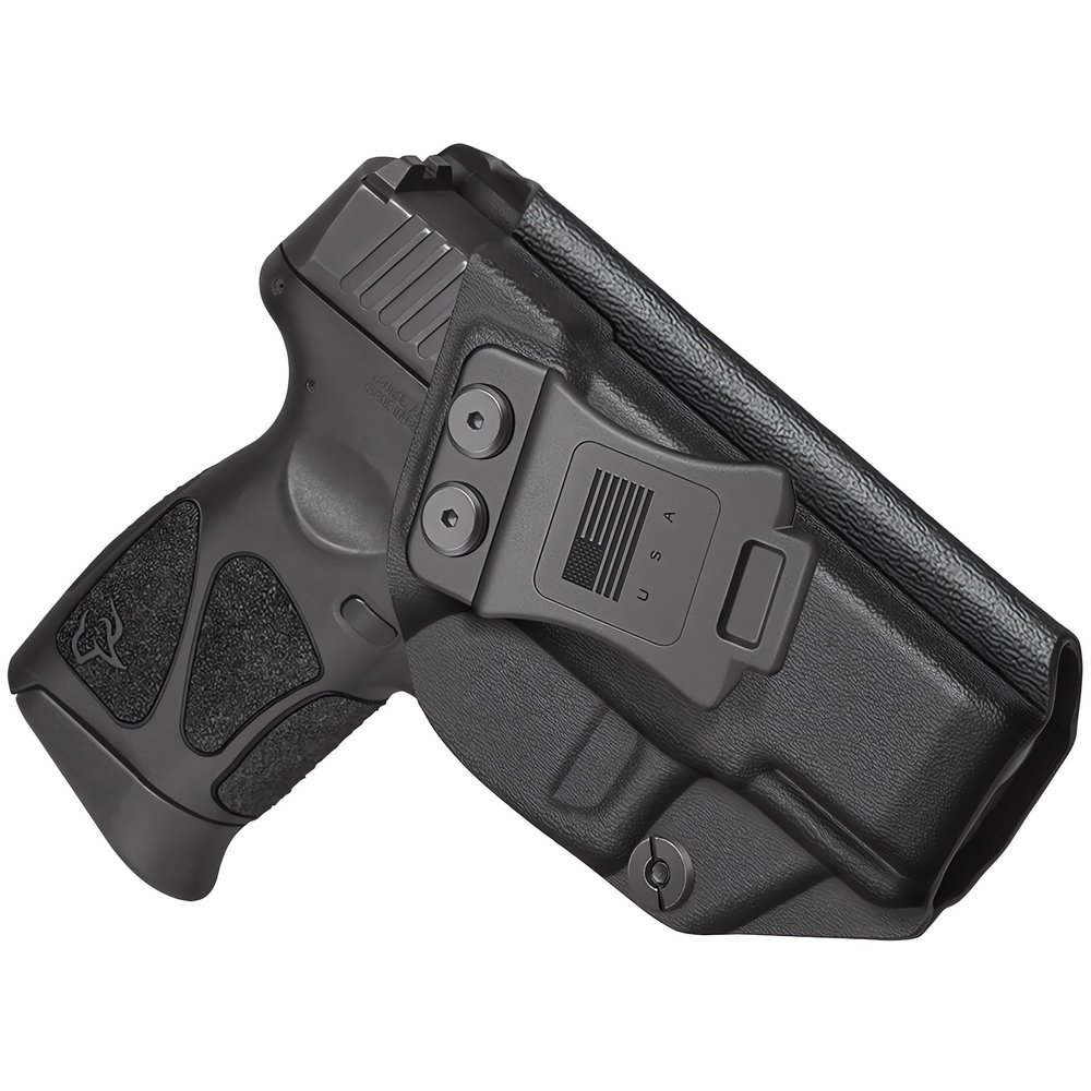 G19/19X/44/45/23/32 Holster IWB Kydex Fit: Glock 19/19X/44/45/23/32 (Gen 3 4 5) Pistol Inside Waistband Concealed Carry Adj. Cant & 'Posi-Click' Retention No Jitter - Right Hand Draw- Texas Made