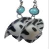 Screwback Earrings, Big Bold Light Weight 3.5" Cowgirl Barrel Racer Rodeo Queen Western Faux Turquoise Cowgirl Hat Bling Earrings + GIFT BAG view 4