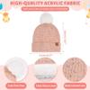 Toddler Kids Winter Hats Touchscreen Gloves Scarfs Set Pompom Beanie Caps Neck Warmer with Fleece for 5-8 Years Old Baby Girls Boys Gifts view 2