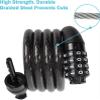 Lumintrail Combination Bike Lock Cable for Bike Accessories - 4ft Bike Locks Heavy Duty Anti Theft with Combinations - Bike Cable Lock Combination with Mounting Bracket (1 Pack, Pink) view 2