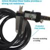 Lumintrail Combination Bike Lock Cable for Bike Accessories - 4ft Bike Locks Heavy Duty Anti Theft with Combinations - Bike Cable Lock Combination with Mounting Bracket (1 Pack, Pink) view 3