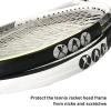 equlup Racket Head Tape, 5m/16.4ft Length Frame Guard Racket Head Frame Guard Anti Scratch Paddle Cover Tape for Tennis Badminton Pickleball (White) view 2