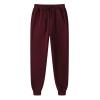 WABEOR Fleece Lined Sweatpants for Men Loose Fit Cotton Big and Tall Fleece Joggers Elastic Waist Athletic Sweat Pants Brown view 1