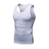 Maiyifu-GJ Men's Gym Sport Fitness Slim Fit T-Shirt Athletic Workout Quick-Dry Shirts Sleeveless Compression Tank Top (White,XX-Large) view 1