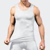 Maiyifu-GJ Men's Gym Sport Fitness Slim Fit T-Shirt Athletic Workout Quick-Dry Shirts Sleeveless Compression Tank Top (White,XX-Large) view 2