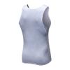 Maiyifu-GJ Men's Gym Sport Fitness Slim Fit T-Shirt Athletic Workout Quick-Dry Shirts Sleeveless Compression Tank Top (White,XX-Large) view 3
