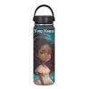ZOUTAIRONG Custom Black African Girl Water Bottle 18 oz Insulated Water Bottle with Handle Wide Mouth Bottle for Sports, Office, Travel Cup Mug Kids Gifts American Magic Your Name/Logo Here view 1