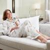 Bella Sleep + Spa Christmas Pajamas for Women - 2-Piece Long Sleeve Full Length Satin Pajama Set, Small, Oh Deer view 2