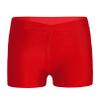 YONGHS Kids Girls Dance Shorts V-Front Waistband Sports Yoga Athletic Bottoms Gymnastics Boy-Cut Booty Shorts Red 15-16 Years view 1