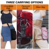 AceTreker Water Bottle Carrier Bag, 32 oz/ 40 oz Insulated Water Bottle Sleeve with Paracord Hanlde & Strap, Neoprene Metal Canteen Pouch Holder with Phone Pocket for Gym, Sport, Fishing view 4