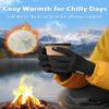 RIGWARL Winter Gloves Men Women for Cold Weather, Warm Plush Gloves with Touchscreen Fingers, Thermal Glove Early Spring and Late Fall Gift for Runing Hiking Driving Walking Skiing Snow(Black,L) view 2