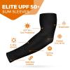 AURUZA 5 Pairs Arm Sleeves for Men & Women, Compression Cooling Tattoo Sleeve Cover Up for Women,UV Sun Protection view 2