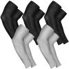 AURUZA 5 Pairs Arm Sleeves for Men & Women, Compression Cooling Tattoo Sleeve Cover Up for Women,UV Sun Protection view 1