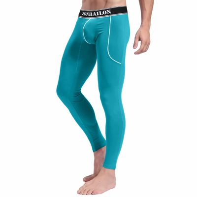 SUMABA Long Johns for Men Thermal Underwear Base Layer Pants Cold Whether Mens Heated Thermal Leggings Lightweight Thights Green Size XL