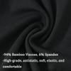 SUMABA Long Johns for Men Thermal Underwear Base Layer Pants Cold Whether Mens Heated Thermal Leggings Lightweight Thights Black Size 2XL view 3