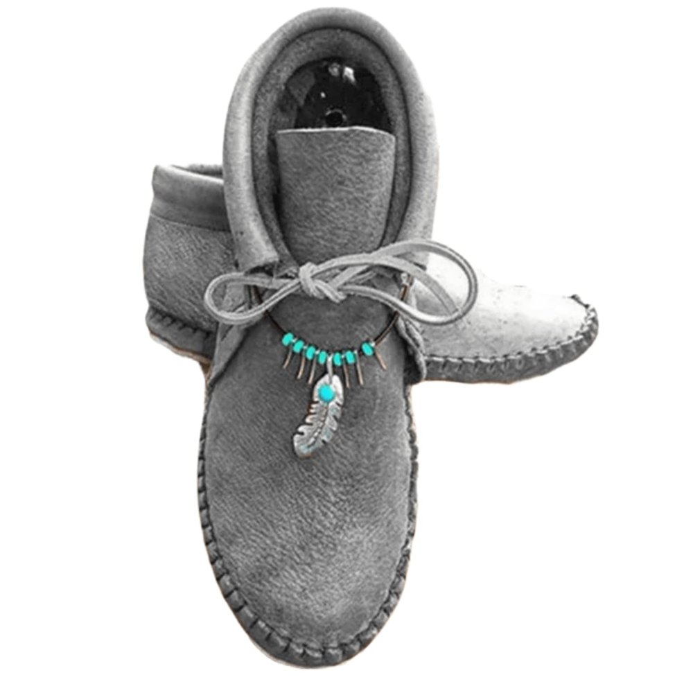 Ladmiple Boots For Women Ankle Booties No Heel Cowgirl Boots Ankle Boots for Women Round Toe Western Cowboy Boots Fashion Casual Combat Short Booties High Top Walking Shoes