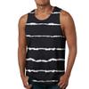 Maiyifu-GJ Men's Contrast Sports Sleeveless Tank Top Summer Vacation Vest With Hem Casual Beach Loose Printed Undershirt (Black,Large) view 1