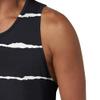 Maiyifu-GJ Men's Contrast Sports Sleeveless Tank Top Summer Vacation Vest With Hem Casual Beach Loose Printed Undershirt (Black,Large) view 3