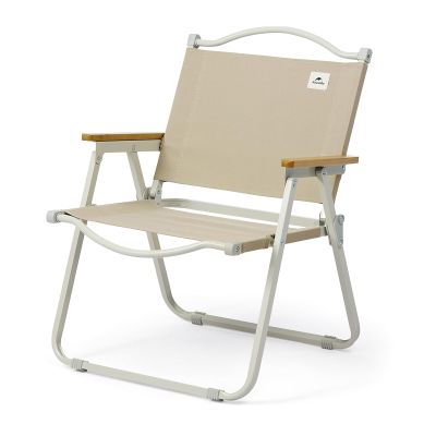 Naturehike Portable Camping Chair 35cm, 22cm, Sling Chairs, Indoor Outdoor Lawn Chairs, Collapsible Chair for Camping, Tailgates, Beach, and Sports, Metal Frame No Assembly (Khaki, medium -13.8")
