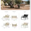 Naturehike Portable Camping Chair 35cm, 22cm, Sling Chairs, Indoor Outdoor Lawn Chairs, Collapsible Chair for Camping, Tailgates, Beach, and Sports, Metal Frame No Assembly (Khaki, medium -13.8") view 2