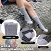 LINEMIN Kids Merino Wool Hiking Socks Toddlers Boys Girls Winter Warm Thick Thermal Boot Cushion Crew Socks 6 Pairs (8-12 Years, Darkcolor Hiking Socks) view 3