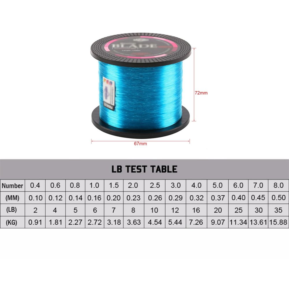 HEXEH Fishing Line 500M Nylon Line Material Monofilament Fishing Line Super Strong Carp Fishing Line Mono Line 2-35LB Fishing Leader Line (Color : A1, Size : 500M 20LB)