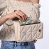 LJCZKA Credit Card Holder for Women Girls Small Card Case Short Flower Cute Accordion Organizer Coin Purse with Zipper (White) view 4