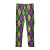 Aflyko Mardi Gras Girls' Leggings Fleur De Lis Glitter Zigzag Kids Running Yoga Pants Dance Tights Skinny Stretch Ankle Length Fat Tuesday Wear 6T view 3