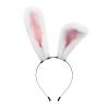 JUNBOON Plush Furry Bunny Headwear Faux Fur Rabbit Ear Headband Cosplay Costume Hair Accessories view 1