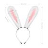 JUNBOON Plush Furry Bunny Headwear Faux Fur Rabbit Ear Headband Cosplay Costume Hair Accessories view 2