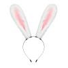 JUNBOON Plush Furry Bunny Headwear Faux Fur Rabbit Ear Headband Cosplay Costume Hair Accessories view 4