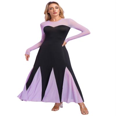 Lorilida Womens Steampunk Gothic Victorian Mermaid Costume Halloween Princess Long Sleeve Maxi Dress Black Large