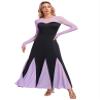Lorilida Womens Steampunk Gothic Victorian Mermaid Costume Halloween Princess Long Sleeve Maxi Dress Black Large view 1
